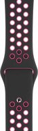 Sportbandje - Maat: M/L - Zwart + Roze - Geschikt voor Apple Watch 38mm / 40mm / 41mm / 42mm