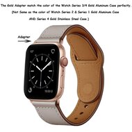 Leren bandje - Taupe - Geschikt voor Apple Watch 44mm / 45mm&nbsp;/ 46mm / 49mm