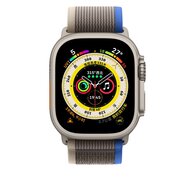 Trail nylon bandje - Grijs - Geschikt voor Apple Watch 44mm / 45mm&nbsp;/ 46mm / 49mm