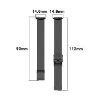 Fitbit Luxe - Milanese bandje met klemsluiting - Champagne goud