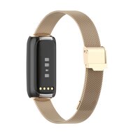 Fitbit Luxe - Milanese bandje met klemsluiting - Vintage goud