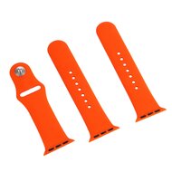 Rubberen sportbandje - Oranje - Geschikt voor Apple Watch 38mm / 40mm / 41mm / 42mm