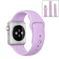 Rubberen sportbandje - Paars - Geschikt voor Apple Watch 38mm / 40mm / 41mm / 42mm