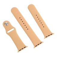 Rubberen sportbandje - Beige - Geschikt voor Apple Watch 44mm / 45mm&nbsp;/ 46mm / 49mm