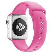 Siliconen sportbandje - Lichtroze - Dubbele druksluiting - Geschikt voor Apple Watch 44mm / 45mm&nbsp;/ 46mm / 49mm