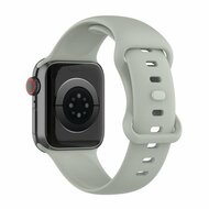 Siliconen sportbandje - Grijs - Maat: M/L - Geschikt voor Apple Watch 44mm / 45mm&nbsp;/ 46mm / 49mm