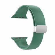 Siliconen bandje - Folding Buckle - Groen - Geschikt voor Apple Watch 44mm / 45mm&nbsp;/ 46mm / 49mm