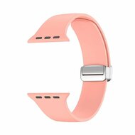 Siliconen bandje - Folding Buckle - Roze - Geschikt voor Apple Watch 44mm / 45mm&nbsp;/ 46mm / 49mm