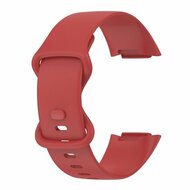 FitBit Charge 5 &amp; 6 Sportbandje met dubbele lus - Rood - Maat: S