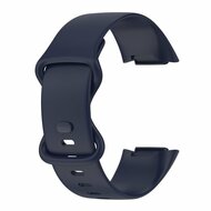 FitBit Charge 5 &amp; 6 Sportbandje met dubbele lus - Donkerblauw - Maat: L