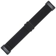 FitBit Charge 5 &amp; 6 Elastische solo loop nylon bandje - Zwart