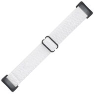 FitBit Charge 5 &amp; 6 Elastische solo loop nylon bandje - Wit