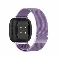 Fitbit Versa 3/4 &amp; Sense 1/2 milanese bandje - Small - Paars