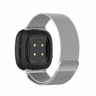 Fitbit Versa 3/4 &amp; Sense 1/2 milanese bandje - Small - Zilver