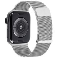 Milanese band - Zilver - Extra sterke magneet - Geschikt voor Apple Watch 38mm / 40mm / 41mm / 42mm