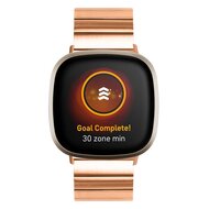 Fitbit Versa 3/4 &amp; Sense 1/2 metalen schakelband - Champagne goud