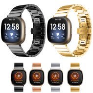 Fitbit Versa 3/4 &amp; Sense 1/2 metalen schakelband - Champagne goud