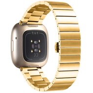 Fitbit Versa 3/4 &amp; Sense 1/2 metalen schakelband - Goud