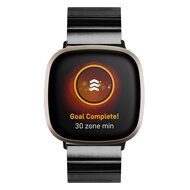 Fitbit Versa 3/4 &amp; Sense 1/2 metalen schakelband - Zwart