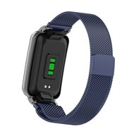 Milanese loop bandje met case - Donkerblauw - Xiaomi Smart Band 7 Pro