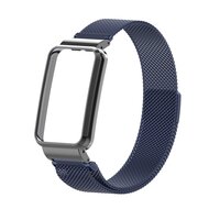 Milanese loop bandje met case - Donkerblauw - Xiaomi Smart Band 7 Pro