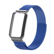 Milanese loop bandje met case - Blauw - Xiaomi Smart Band 7 Pro