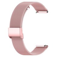 Fitbit Versa 3/4 &amp; Sense 1/2 - Milanese bandje met klemsluiting - Ros&eacute; goud
