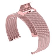 Fitbit Versa 3/4 &amp; Sense 1/2 - Milanese bandje met klemsluiting - Ros&eacute; goud