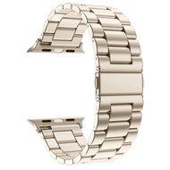 Stalen schakelband - Starlight / Sterrenlicht - Geschikt voor Apple watch 38mm / 40mm / 41mm / 42mm