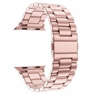 Stalen schakelband - Ros&eacute; pink - Geschikt voor Apple watch 38mm / 40mm / 41mm / 42mm