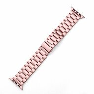 Stalen schakelband - Ros&eacute; pink - Geschikt voor Apple watch 38mm / 40mm / 41mm / 42mm