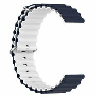 Huawei Watch GT 3 Pro - 43mm - Ocean Style siliconen bandje - Donkerblauw / wit