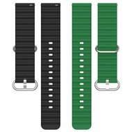 Huawei Watch GT 3 Pro - 43mm - Ocean Style siliconen bandje - Groen / zwart