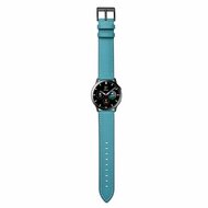 lederen bandje - Blauw - Huawei Watch GT 2 &amp; GT 3 - 42mm