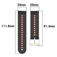 Dot Pattern siliconen bandje - Zwart met geel - Huawei Watch GT 2 Pro / GT 3 Pro - 46mm