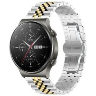 Stalen band - Zilver / goud - Huawei Watch GT 2 Pro / GT 3 Pro - 46mm