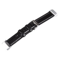 Fitbit Charge 5 &amp; 6 bandje - Echt leer - Zwart