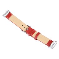 Fitbit Charge 5 &amp; 6 bandje - Echt leer - Rood