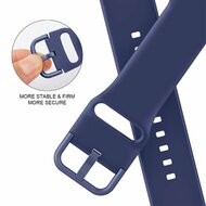 Soft siliconen bandje met gespsluiting - Indigo - Geschikt voor Apple Watch 38mm / 40mm / 41mm / 42mm