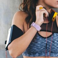 Soft siliconen bandje met gespsluiting - Lavendel - Geschikt voor Apple Watch 38mm / 40mm / 41mm / 42mm