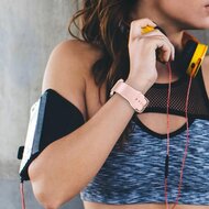 Soft siliconen bandje met gespsluiting - Roze - Geschikt voor Apple Watch 44mm / 45mm&nbsp;/ 46mm / 49mm