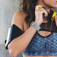 Soft siliconen bandje met gespsluiting - Grijs - Geschikt voor Apple Watch 44mm / 45mm&nbsp;/ 46mm / 49mm