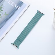 Denim nylon bandje - Lichtblauw - Geschikt voor Apple Watch 44mm / 45mm&nbsp;/ 46mm / 49mm