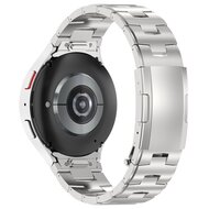 Titanium band met aansluitknop  - Zilver - Samsung Galaxy Watch 6 - 40mm &amp; 44mm