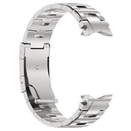 Titanium band met aansluitknop  - Zilver - Samsung Galaxy Watch 6 - 40mm &amp; 44mm