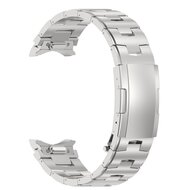 Titanium band met aansluitknop  - Zilver - Samsung Galaxy Watch 6 - 40mm &amp; 44mm