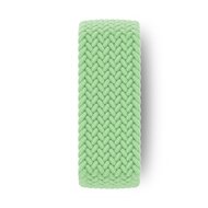 Braided Solo Loop nylon bandje - Maat: M - Lichtgroen - Geschikt voor Apple Watch 38mm / 40mm / 41mm / 42mm