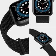Nylon sport loop band - Zwart - Extra sterke klittenbandsluiting - Geschikt voor Apple Watch 38mm / 40mm / 41mm / 42mm