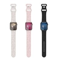 Siliconen bandje Rozen Print - Roze - Geschikt voor Apple Watch 44mm / 45mm&nbsp;/ 46mm / 49mm