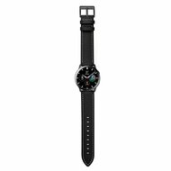 lederen bandje - Zwart - Samsung Galaxy watch 7 / Galaxy Watch FE - 40mm &amp; 44mm